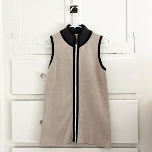 Marni Sleeveless Zip Up Stretch Knit Top w/ Stand Up Collar Size 6